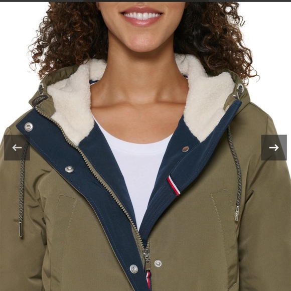 NWT- Tommy Hilfiger Parka Jacket - SMALL but can fit up to Medium and Semi Large - Picture 6 of 7